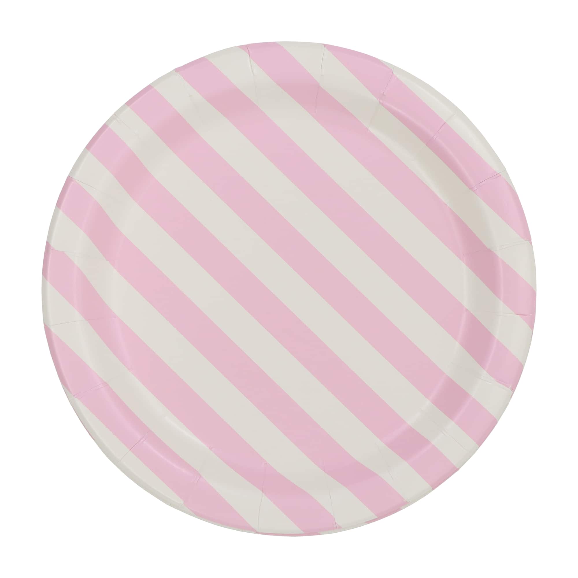 7" Pink & White Striped Plates, 10ct. by Celebrate It™